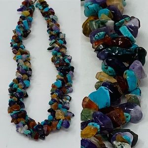 Colorful Mini Rocks Short Necklace
